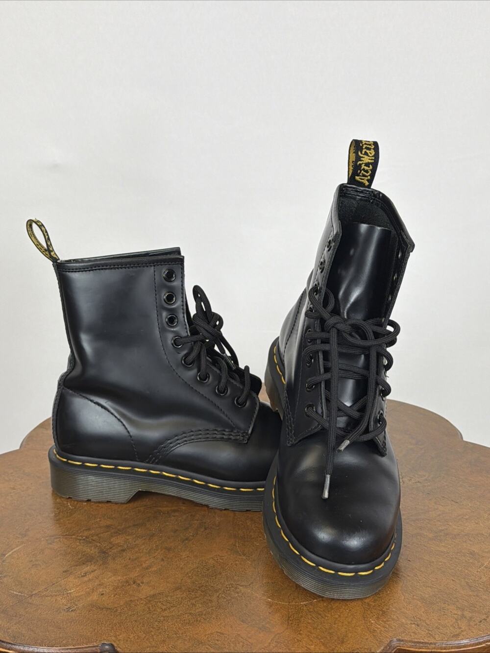 Dr. Martens Black 1460 8-Eye Leather Combat Boots Women's 6 Style 11821